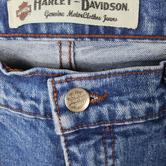 Women's Harley Davidson Straight Leg Jeans Size 8 - Picture 4 of 9